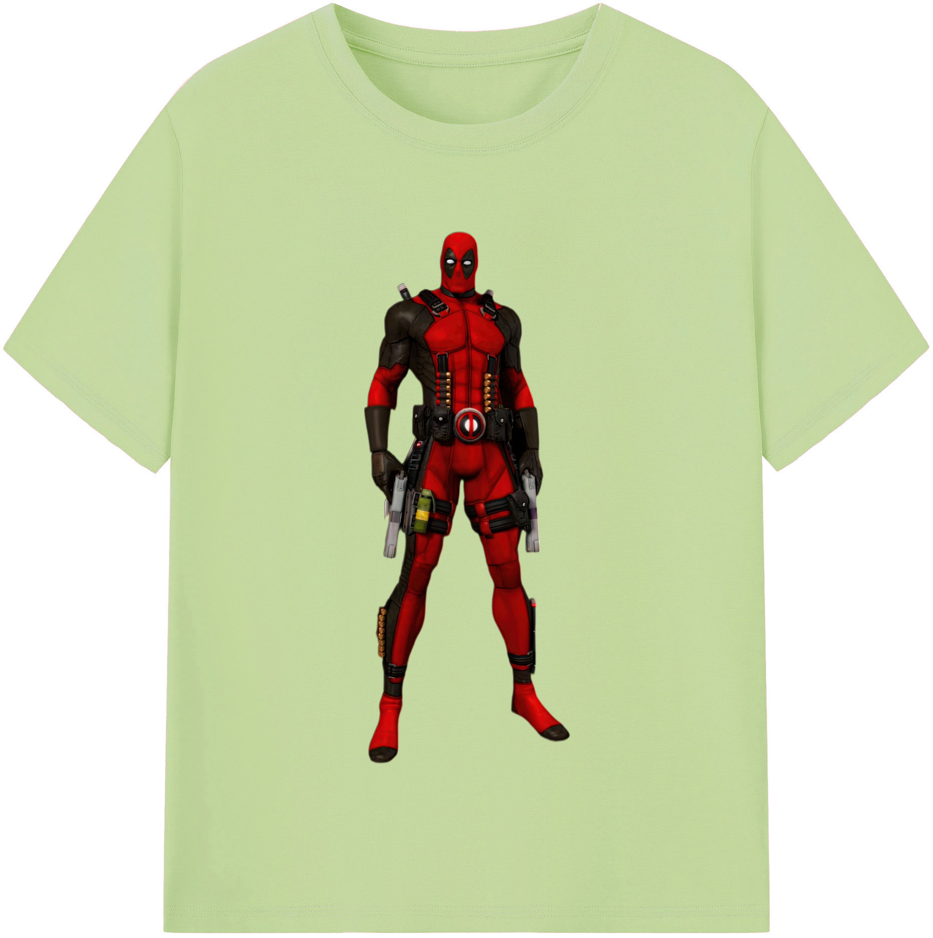 （画像用） Deadpool デッドプール 綿100％半袖Tシャツ（フロントプリント）